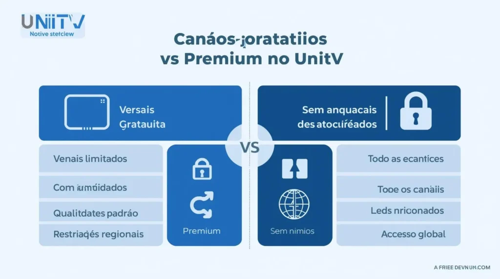 comparação de recursos