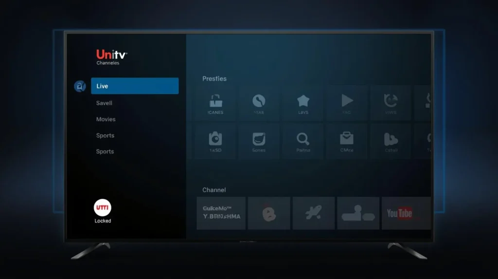 desbloqueio de canal unitv